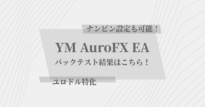 ナンピン設定も可能なユロドル特化EA「YM AuroFX EA」の実力はこちら！